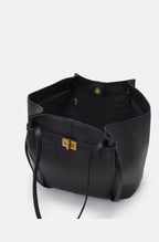 Turnloque Structured Faux Leather Shopper Bag – Women Tote Shoulder Bag Office Work Everyday Large Handbag