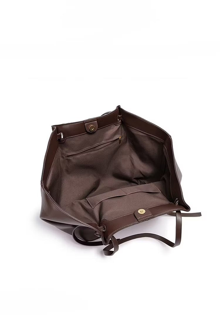 Turnloque Structured Faux Leather Shopper Bag – Women Tote Shoulder Bag Office Work Everyday Large Handbag