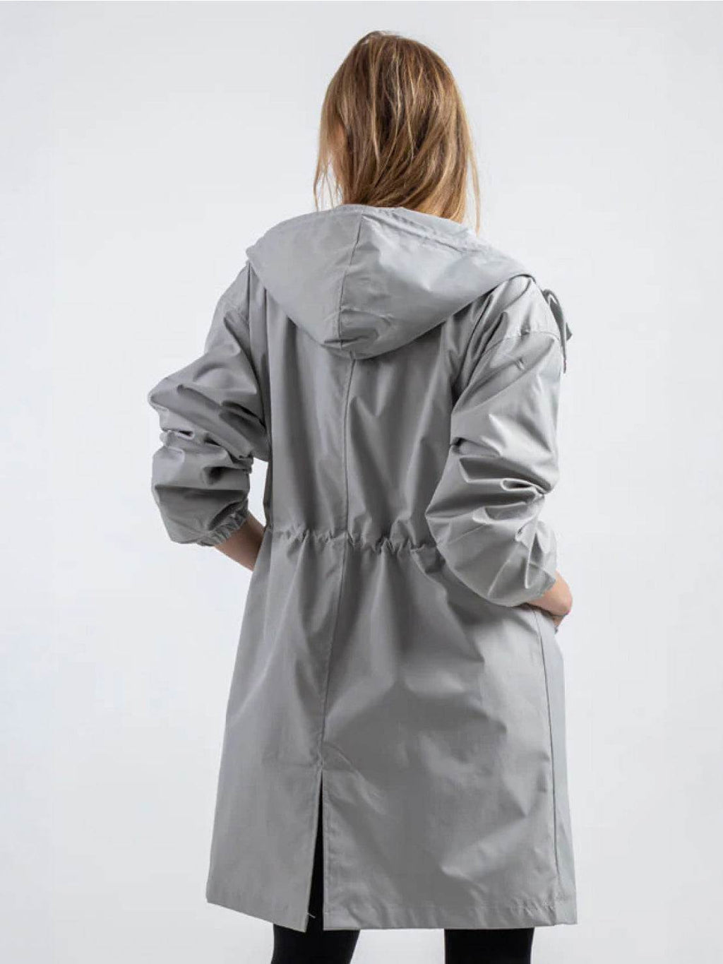 Longlynn Longline Hooded Coat – Oversized Water Resistant Women Casual Windbreaker Rain Jacket