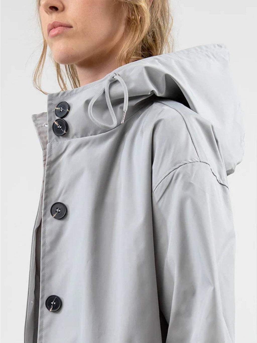 Longlynn Longline Hooded Coat – Oversized Water Resistant Women Casual Windbreaker Rain Jacket