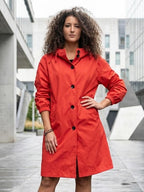 Longlynn Longline Hooded Coat – Oversized Water Resistant Women Casual Windbreaker Rain Jacket