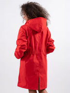 Longlynn Longline Hooded Coat – Oversized Water Resistant Women Casual Windbreaker Rain Jacket