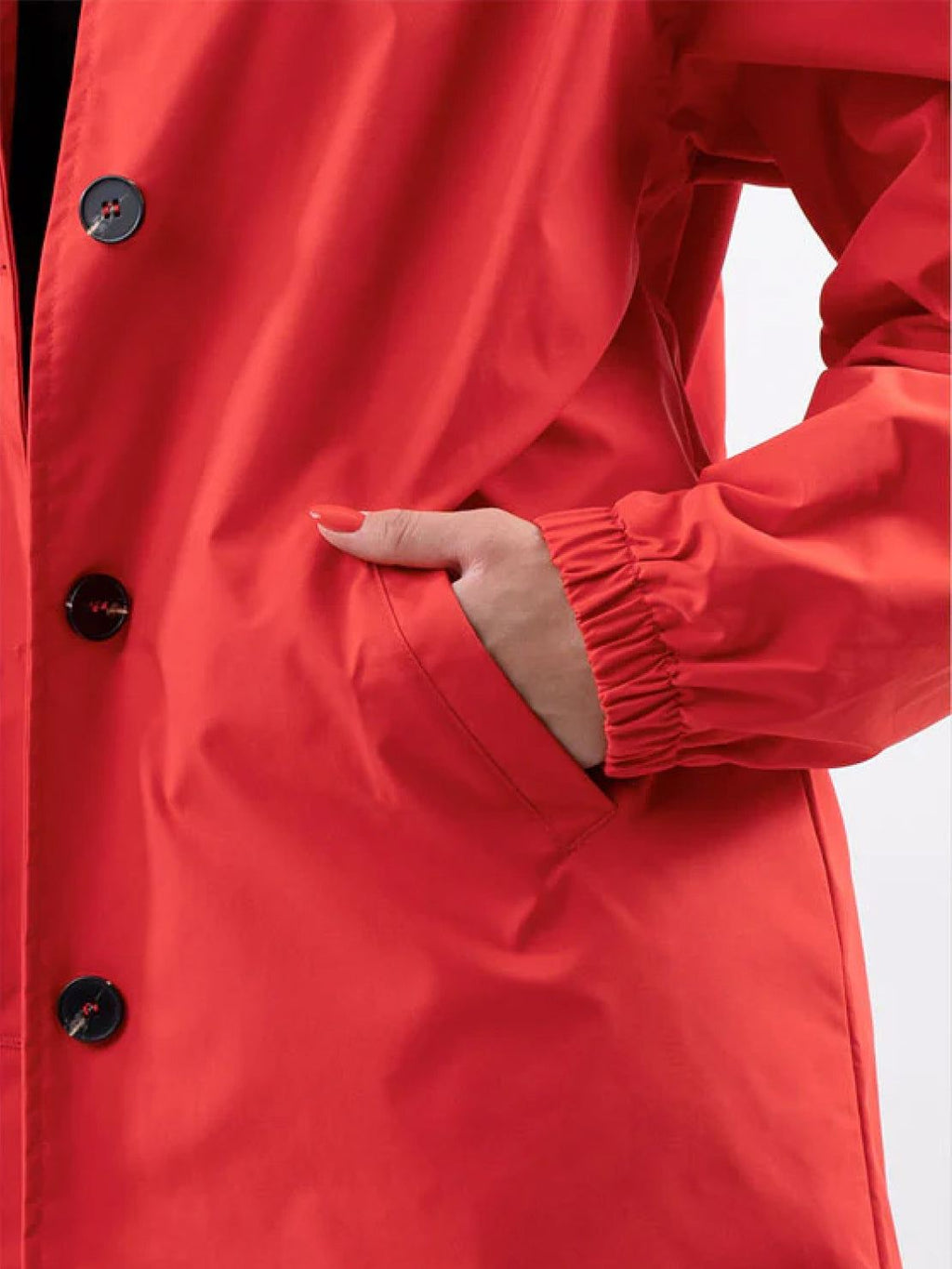 Longlynn Longline Hooded Coat – Oversized Water Resistant Women Casual Windbreaker Rain Jacket