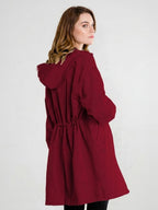 Longlynn Longline Hooded Coat – Oversized Water Resistant Women Casual Windbreaker Rain Jacket