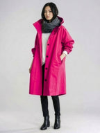 Longlynn Longline Hooded Coat – Oversized Water Resistant Women Casual Windbreaker Rain Jacket
