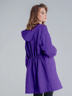 Longlynn Longline Hooded Coat – Oversized Water Resistant Women Casual Windbreaker Rain Jacket