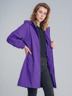 Longlynn Longline Hooded Coat – Oversized Water Resistant Women Casual Windbreaker Rain Jacket
