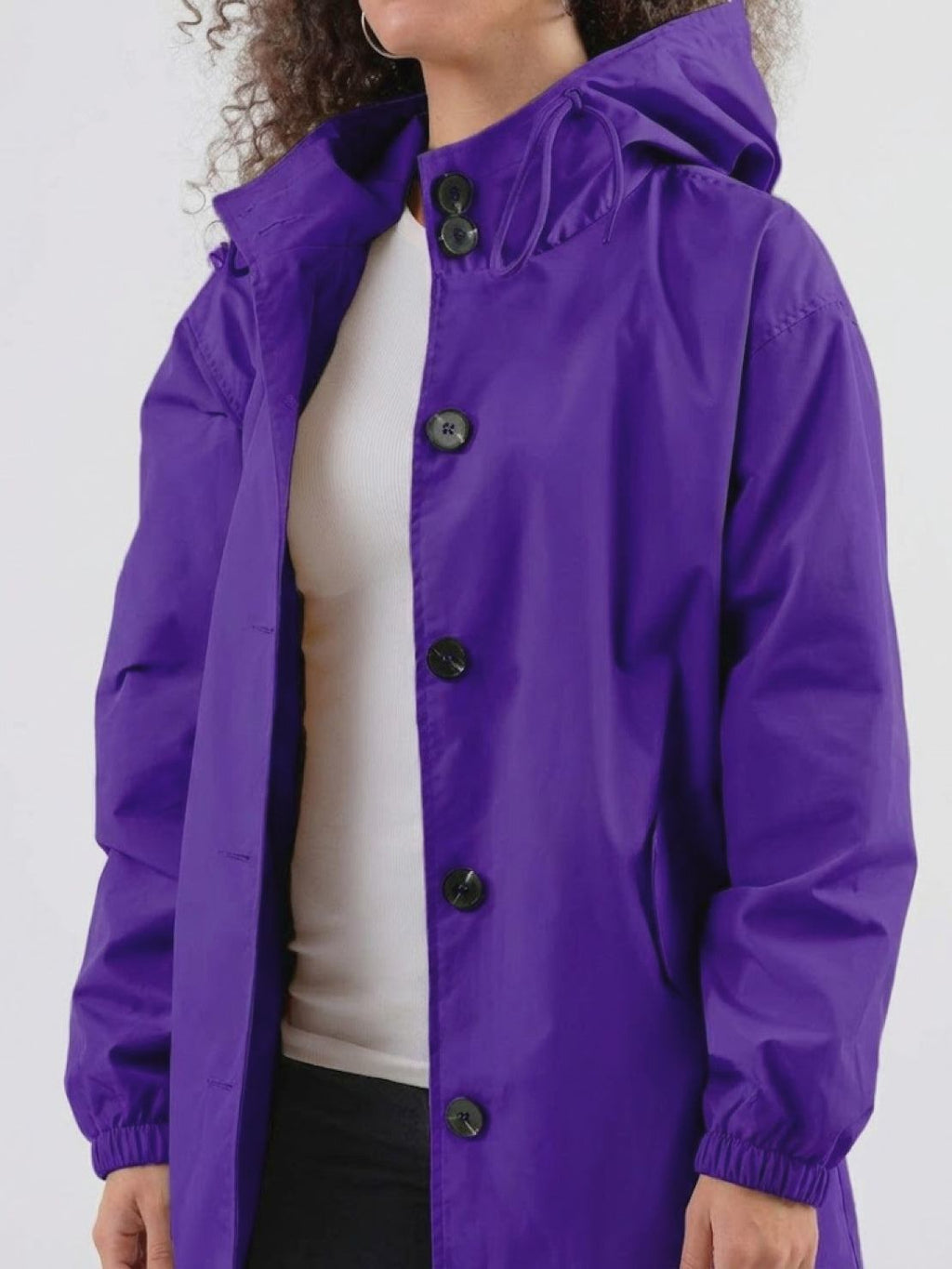 Longlynn Longline Hooded Coat – Oversized Water Resistant Women Casual Windbreaker Rain Jacket