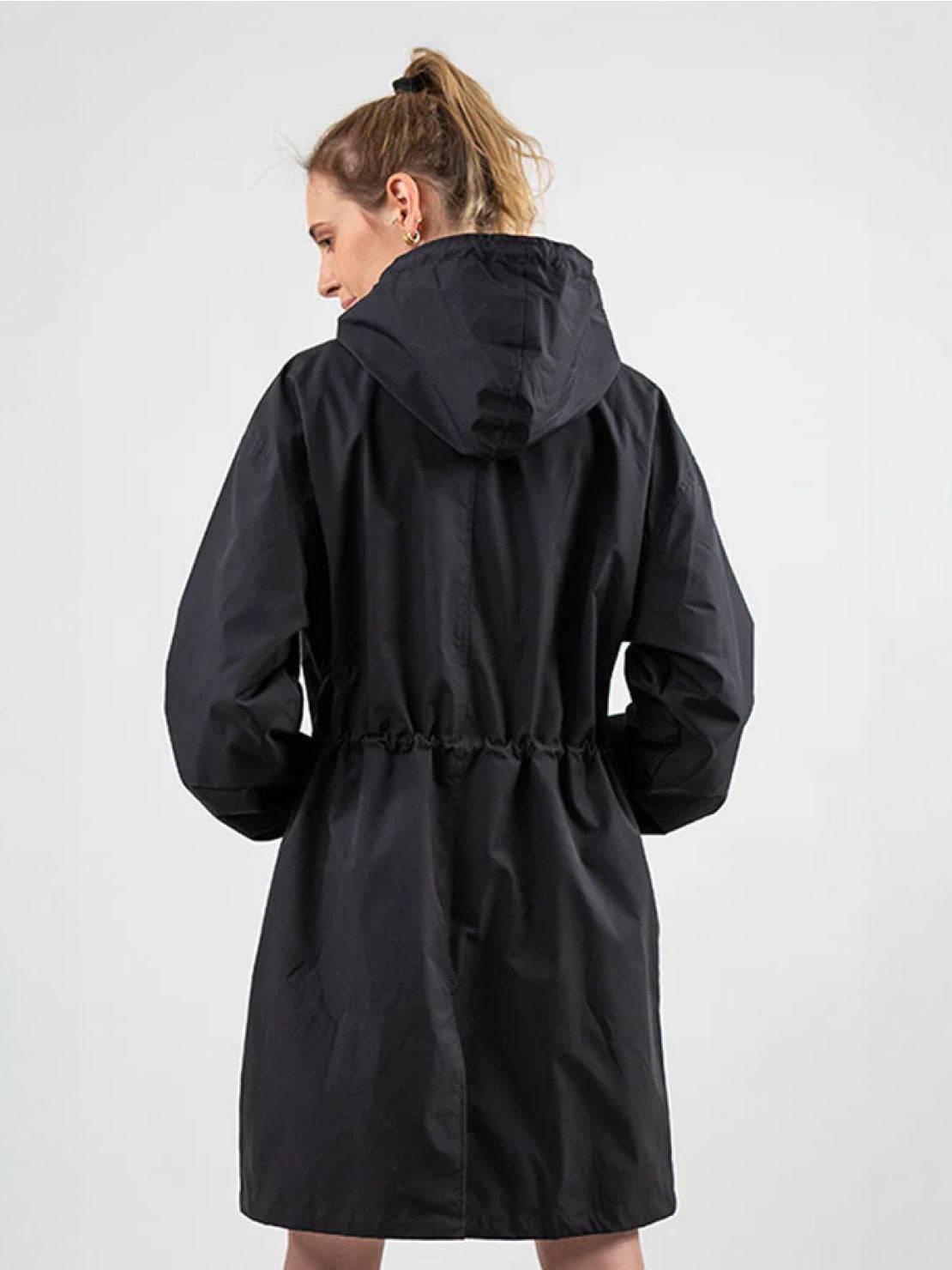 Longlynn Longline Hooded Coat – Oversized Water Resistant Women Casual Windbreaker Rain Jacket