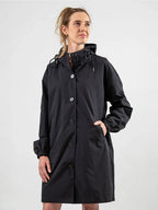 Longlynn Longline Hooded Coat – Oversized Water Resistant Women Casual Windbreaker Rain Jacket