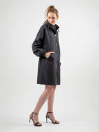 Longlynn Longline Hooded Coat – Oversized Water Resistant Women Casual Windbreaker Rain Jacket