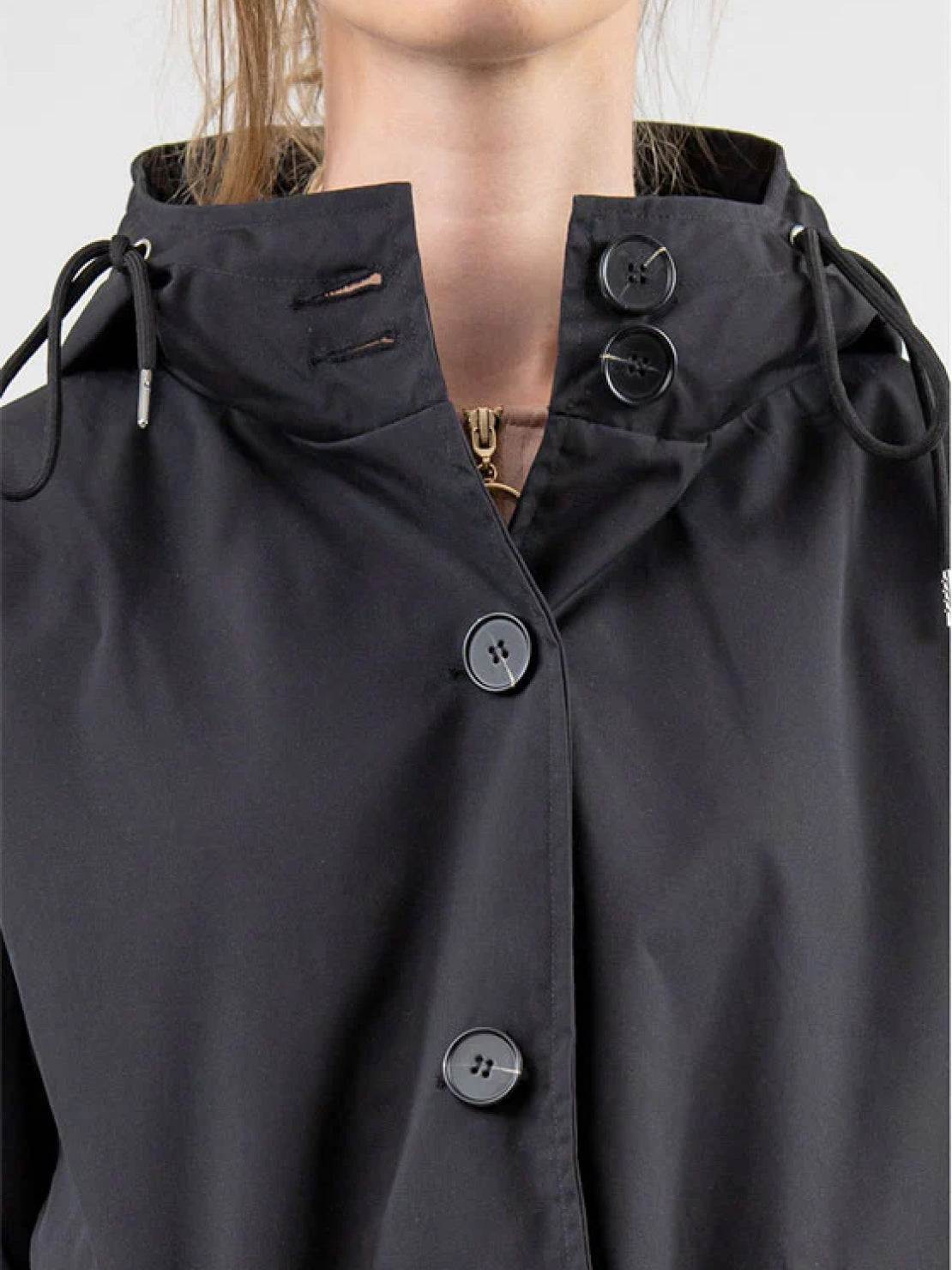 Longlynn Longline Hooded Coat – Oversized Water Resistant Women Casual Windbreaker Rain Jacket