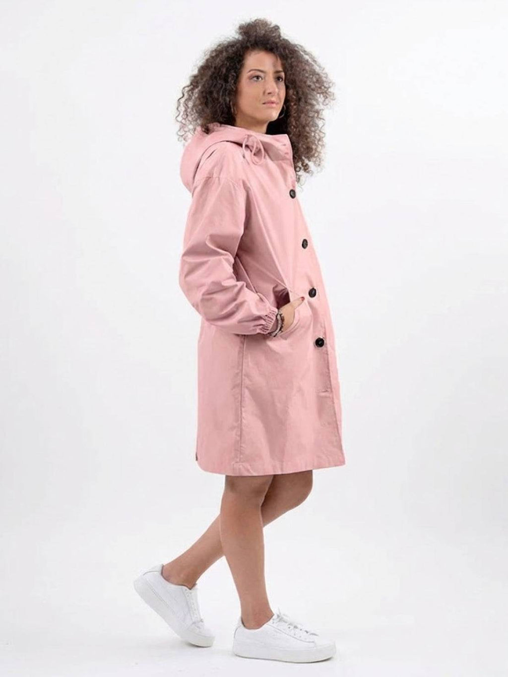 Longlynn Longline Hooded Coat – Oversized Water Resistant Women Casual Windbreaker Rain Jacket