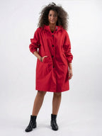 Longlynn Longline Hooded Coat – Oversized Water Resistant Women Casual Windbreaker Rain Jacket
