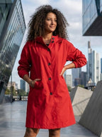 Longlynn Longline Hooded Coat – Oversized Water Resistant Women Casual Windbreaker Rain Jacket
