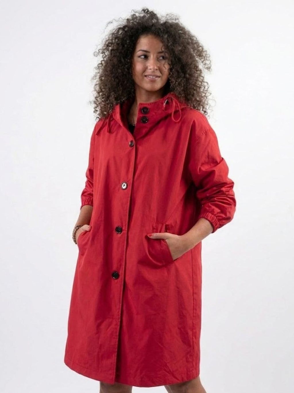 Longlynn Longline Hooded Coat – Oversized Water Resistant Women Casual Windbreaker Rain Jacket