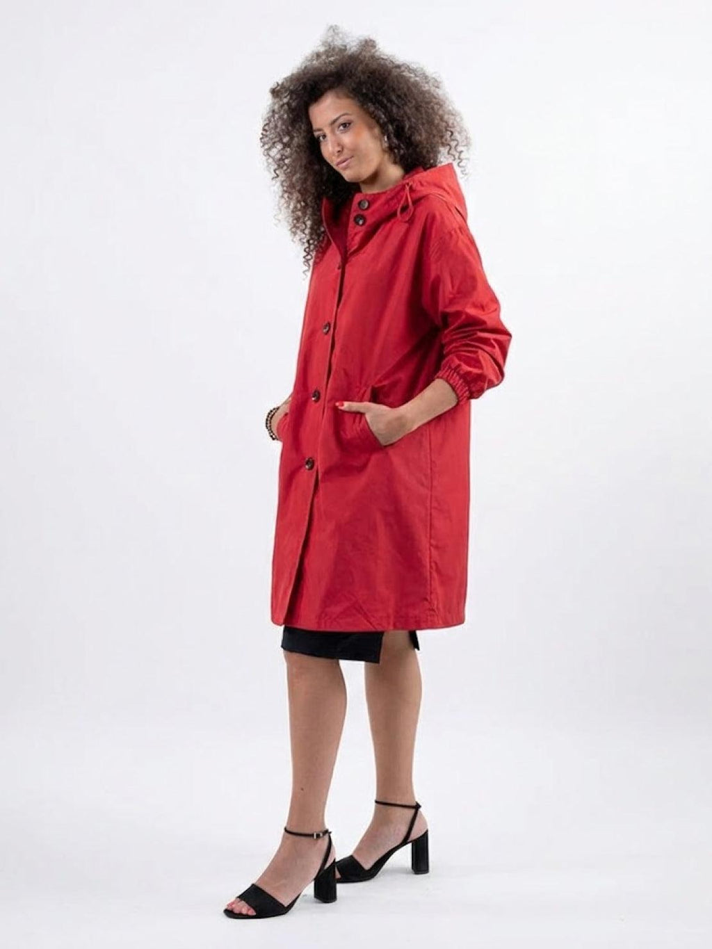 Longlynn Longline Hooded Coat – Oversized Water Resistant Women Casual Windbreaker Rain Jacket