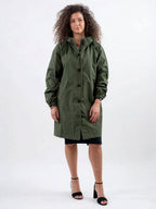Longlynn Longline Hooded Coat – Oversized Water Resistant Women Casual Windbreaker Rain Jacket