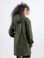Longlynn Longline Hooded Coat – Oversized Water Resistant Women Casual Windbreaker Rain Jacket