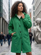 Longlynn Longline Hooded Coat – Oversized Water Resistant Women Casual Windbreaker Rain Jacket