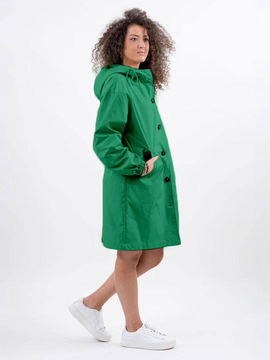 Longlynn Longline Hooded Coat – Oversized Water Resistant Women Casual Windbreaker Rain Jacket