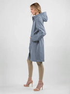 Longlynn Longline Hooded Coat – Oversized Water Resistant Women Casual Windbreaker Rain Jacket