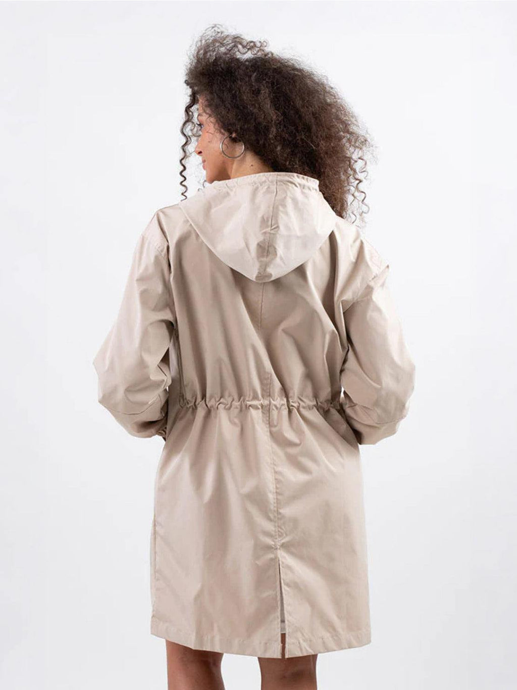 Longlynn Longline Hooded Coat – Oversized Water Resistant Women Casual Windbreaker Rain Jacket