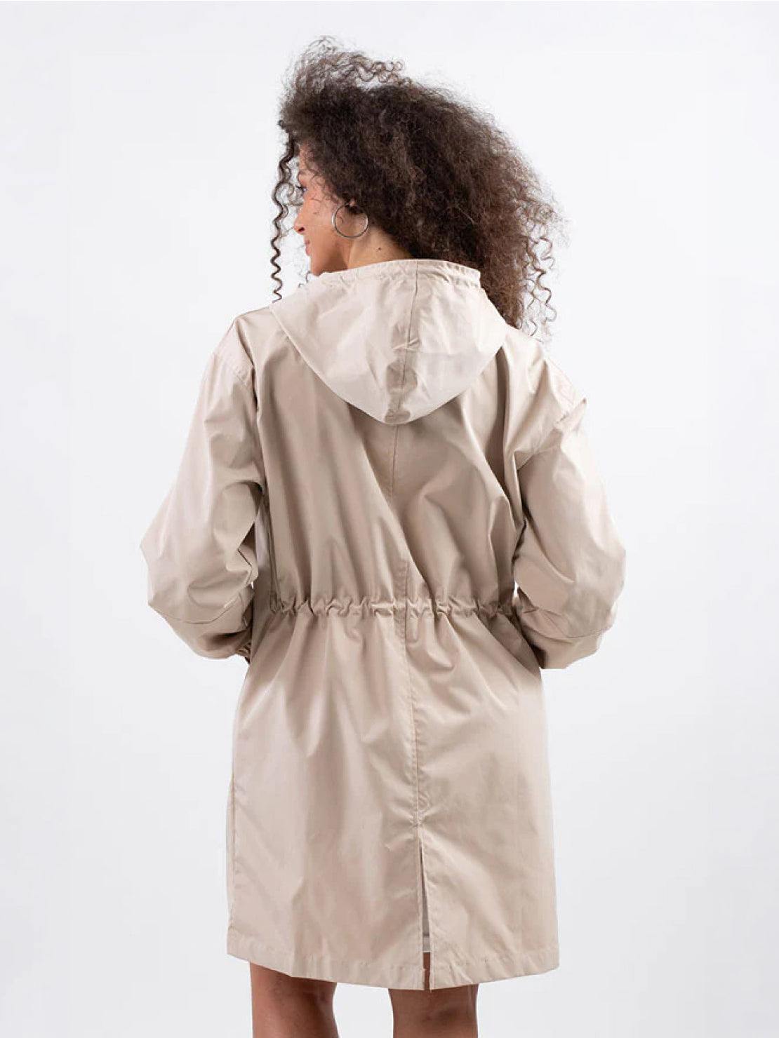 Longlynn Longline Hooded Coat – Oversized Water Resistant Women Casual Windbreaker Rain Jacket