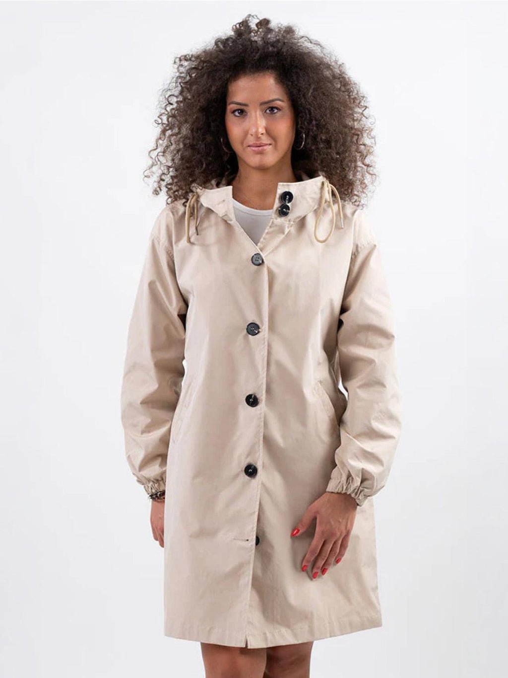 Longlynn Longline Hooded Coat – Oversized Water Resistant Women Casual Windbreaker Rain Jacket